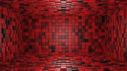Red Cubes Room