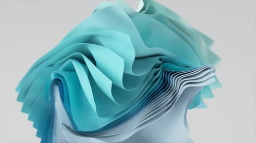 Fashion Concept Abstract Background with Fluttering Drapery Flying Folded Square Pieces of Fabric