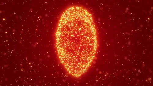 Sparkling Red Heart Particle Reveal Loop