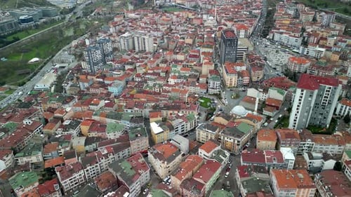 Istanbul's elevated housing complexes captured on drone