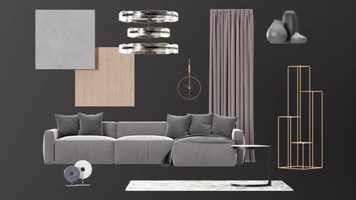 Modern Interior Design Elements Presentation Assembly
