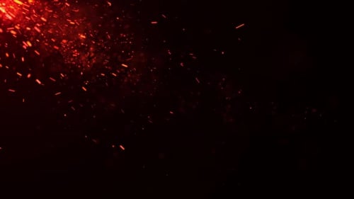 Fire Particles Sparks Background V4