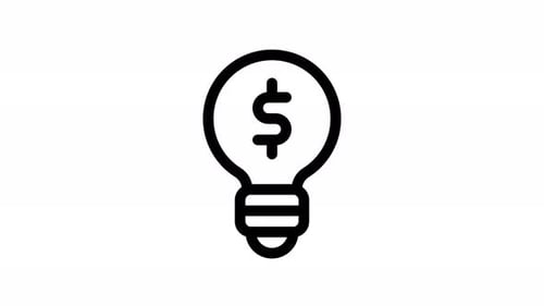 Animated Business Idea Lightbulb Icon