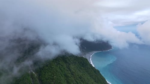 Landscapes Of Hualien Bay Through Clouds