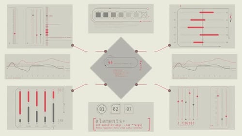 Animated Modern HUD Infographic Elements Pack