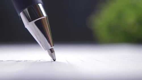 Ballpoint Pen Close Up
