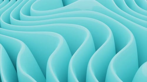 Abstract Blue Wavy Fluid Background Loop