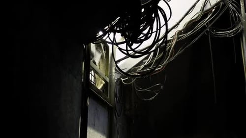 Tangled Electrical Wires in an Urban Environment