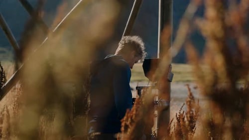 Man Filming With A Camera Near Curly Dock