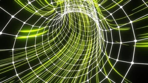 Multicolor Neon Wormhole Background Vj Loop In HD