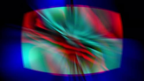 Dynamic Abstract Visual Composition on a Black Background with Vibrant Colors