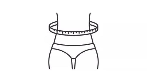 Weight loss line animation