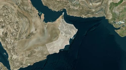 Oman Borderline: Country Map Stock Collection - Wide Angles to Zoom-Ins