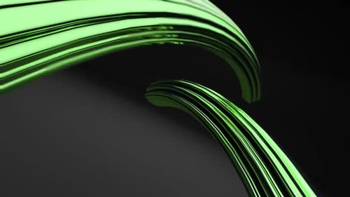 Creative 3D Green Lines Loopable Animation
