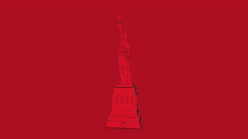 Statue Of Liberty Red