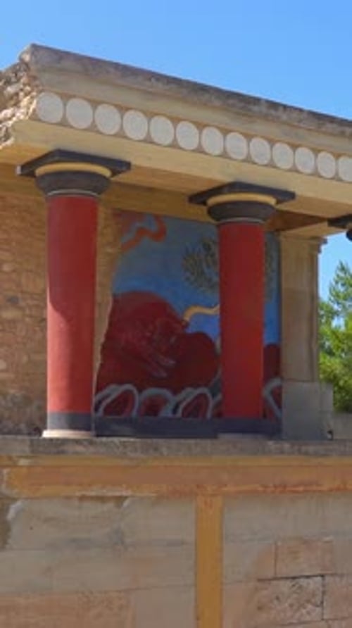 Ancien palais minoen de Knossos en Crète Grèce