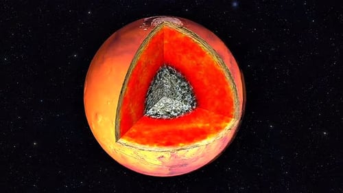 Sección del planeta Marte