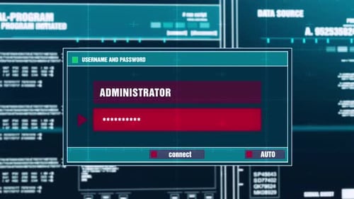 Access Denied Warning Notification on Digital Security Alert on Screen