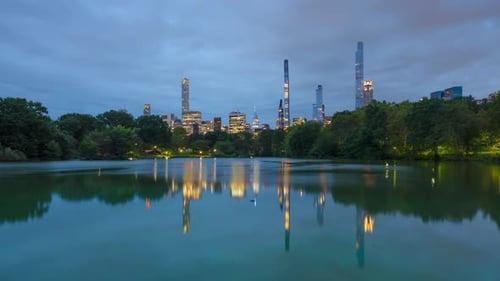 Sunrise in Central Park time-lapse
