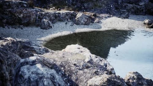 Sheer Stone Cliff on the Atlantic Ocean