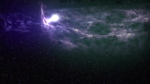 Vibrant Cosmic Nebula and Starfield Background Animation