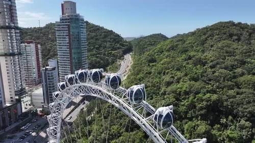 Amazing Ferris Wheel At Balneario Camboriu In Santa Catarina Brazil.