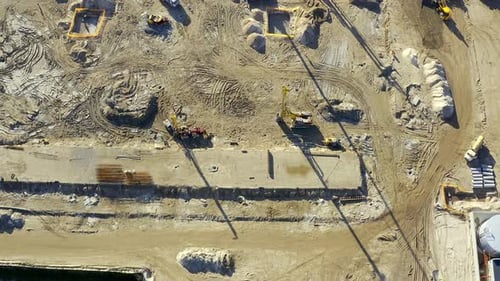 A busy construction site