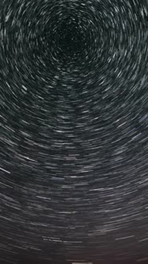 Hypnotic Star Trail Time Lapse in the Night Sky