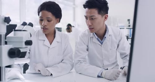 Scientists Working in a Modern Laboratory