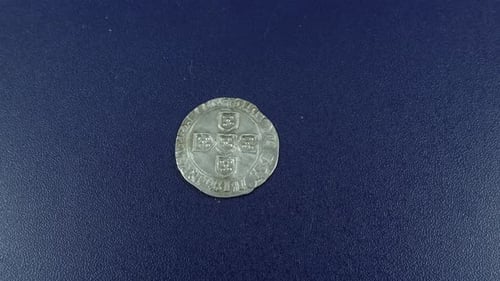 Portuguese Old Silver coin. Chinfrao, Reign of Dom Afonso V