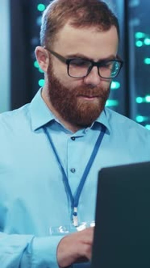 A Focused Technician Engaged in Working with Advanced HighTech Equipment and Tools