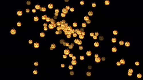 Jack O Lantern Flying Halloween Background