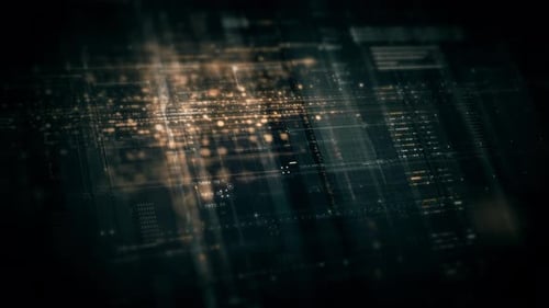 Immersive Datenmatrix-Anzeige, dynamische Informationsnetzsimulation 02