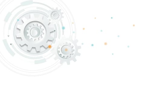 Animated Gears and Connecting Lines for Technological Concepts