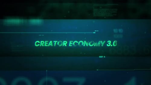 Glitch Digital Text Reveal Opener