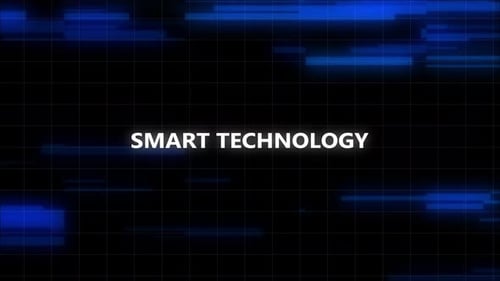 Futuristic Digital Grid Background with Text Reveal