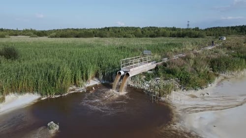 Pollution of the Lake From Pipes