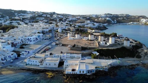 Mykonos Greece Colorful Streets of the Old Town of Mykonos