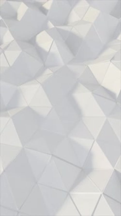 Pure White Polygon Surface