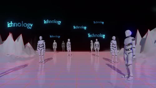 Tecnologia de robôs 01 4k