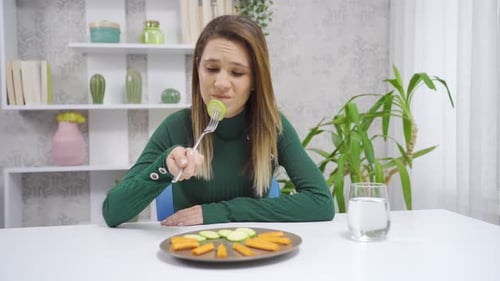Not eating vegetables. Unhealthy life.