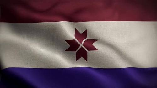 Realistic Flag Waving Background Loop Animation