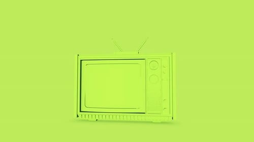 Retro Tv Green
