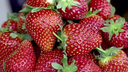 Fresh Ripe Strawberries close up