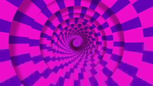 Animated Pattern With Symmetric Geometric Ornament