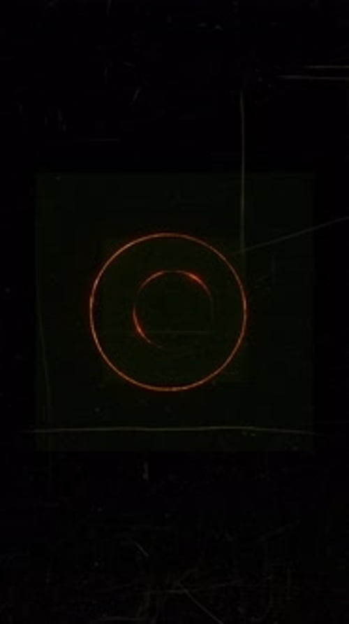 Animation zum Ring des Feuerrings der ringförmigen Sonnenfinsternis