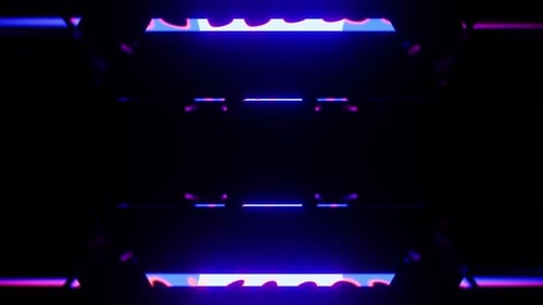Texturierter neonvioletter Linientunnel VJ Seamless Loop-Hintergrund