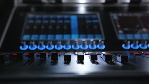 Electric Machine on Table for Working of Sound Designer or Club Dj