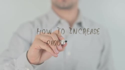 Hand Writes How To Increase Productivity