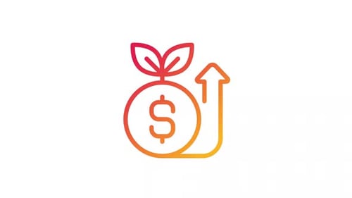 Animated Savings Gradient Icon